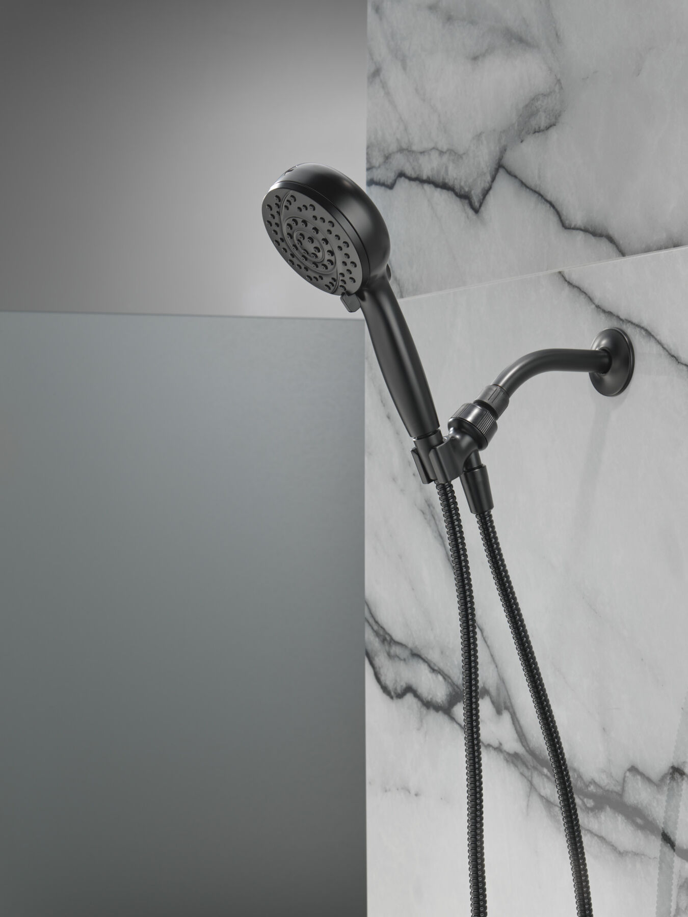 6-Setting Hand Shower with Cleaning Spray