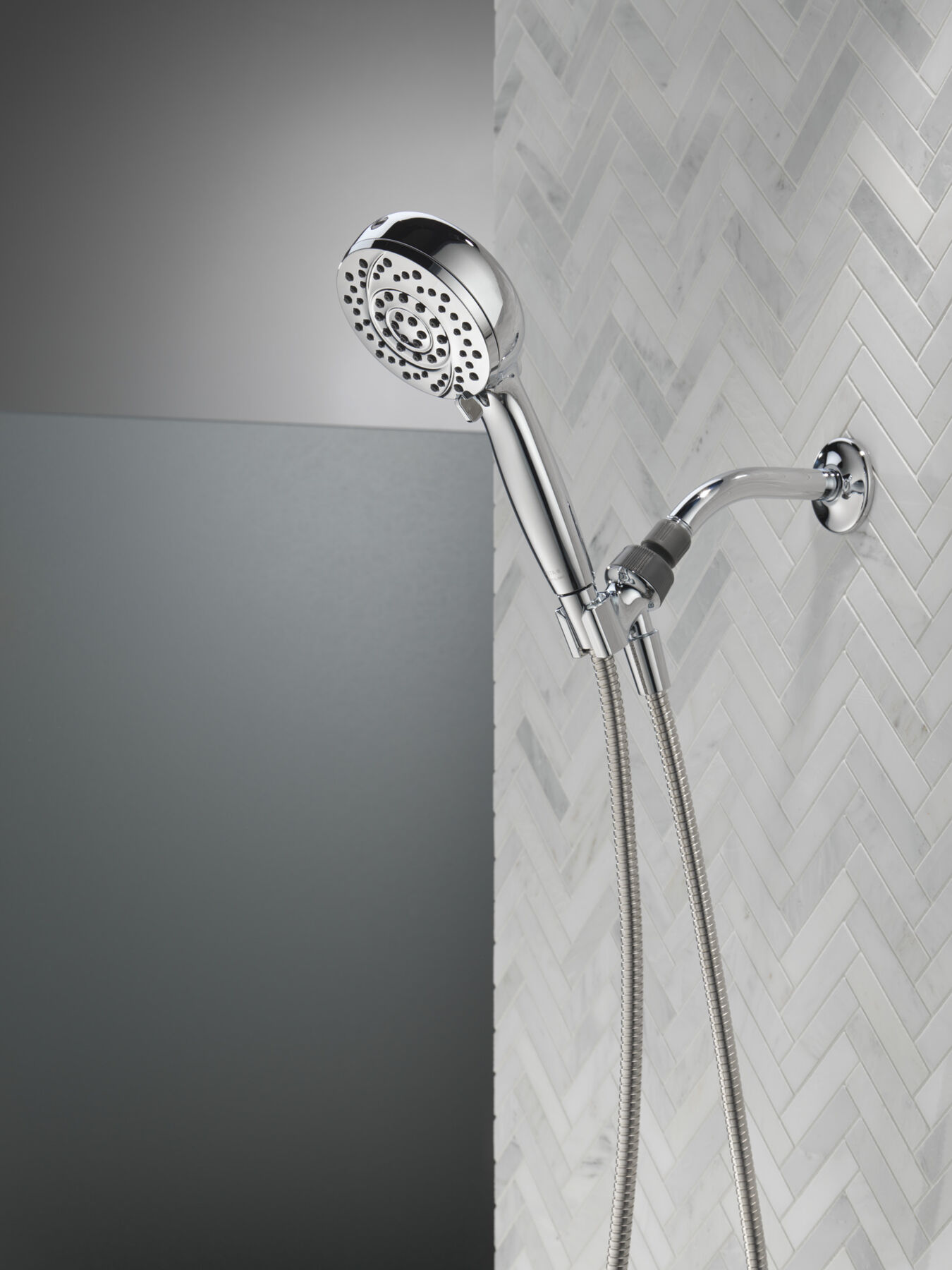 6-Setting Hand Shower with Cleaning Spray