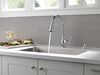 Single Handle Pull-Down Kitchen Faucet with Soap Dispenser