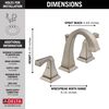 Two Handle Widespread Bathroom Faucet (Recertified)