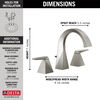 Two Handle Widespread Bathroom Faucet