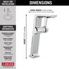 Single Handle Vessel Bathroom Faucet (Recertified)