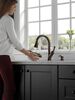 Single Handle Pull-Down Kitchen Faucet with Soap Dispenser