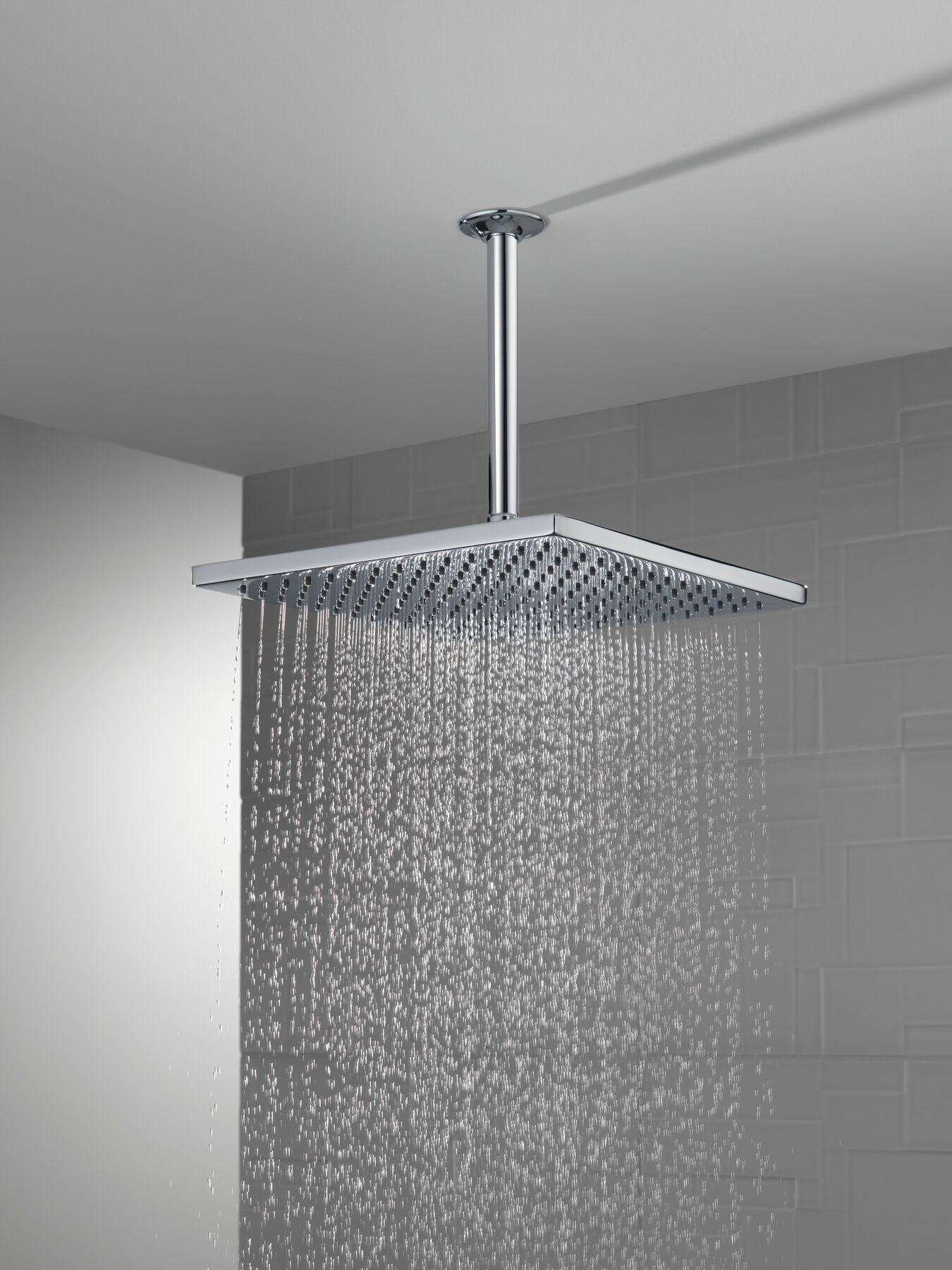 Single-Setting Metal Raincan Shower Head