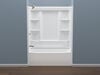 60x30 Alcove Bathtub, Wall Set, Trim and Drain Bundle - Left Drain