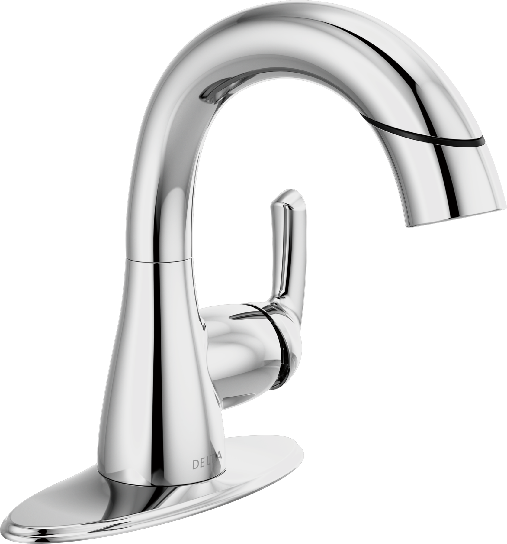 Single Handle Pull-Down Bathroom Faucet