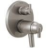 Contemporary Two Handle TempAssure&reg; 17T Series Valve Trim with 6-Setting Integrated Diverter