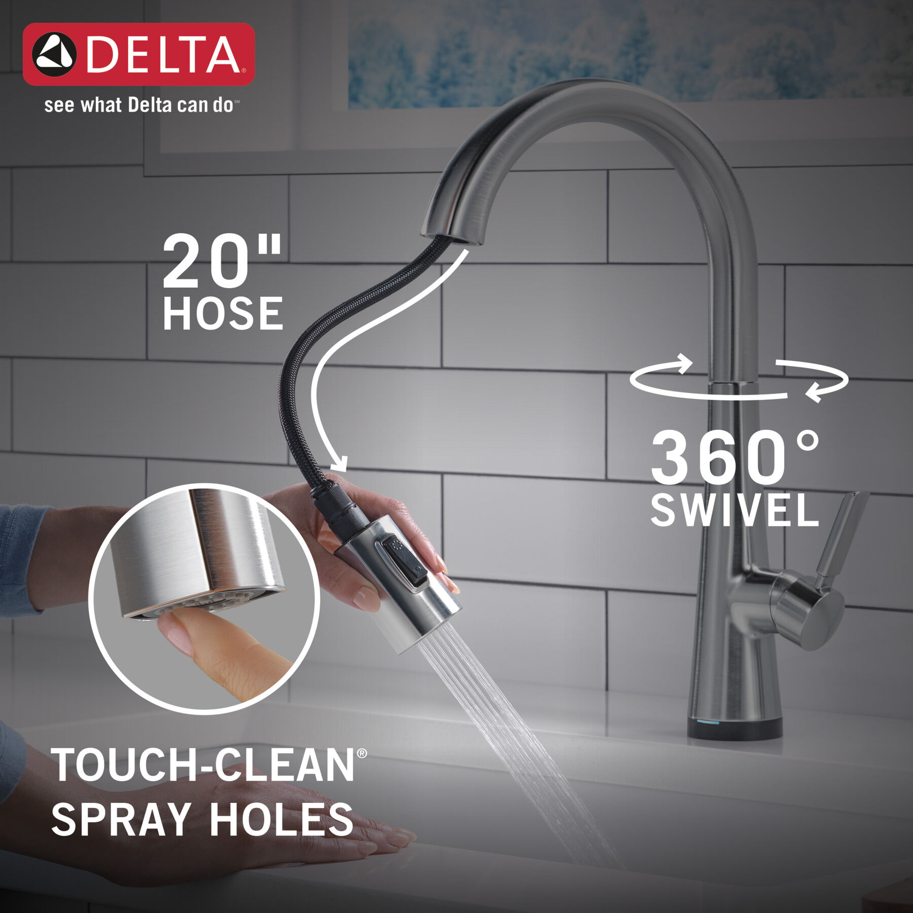 Touch<sub>2</sub>O&reg;  Pull-Down Kitchen Faucet (Recertified)