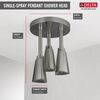 H<sub>2</sub>Okinetic&reg; Pendant Raincan Shower Head with LED Light (Recertified)