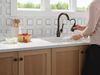 Touch2O with Touchless and VoiceIQ&reg; Technology Single Handle Pull-Down Kitchen Faucet with Soap Dispenser