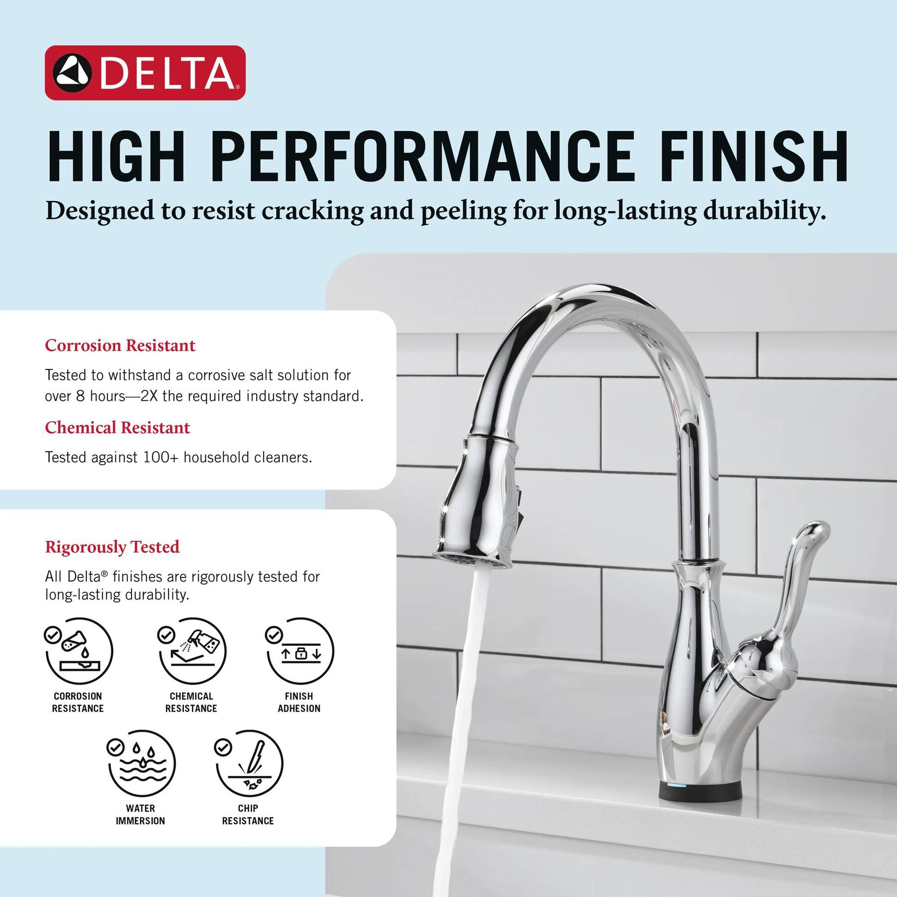 Touch<sub>2</sub>O&reg; Technology Kitchen Faucet with Touchless Technology
