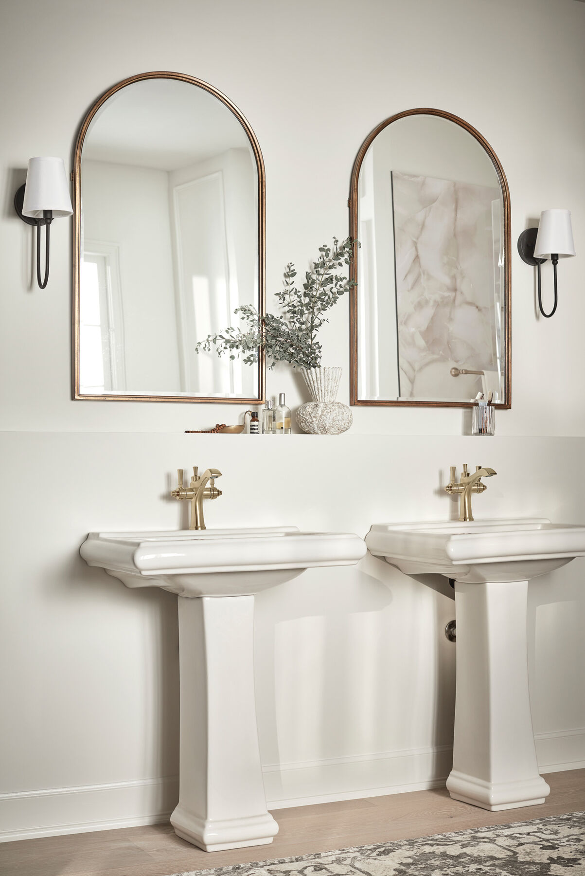 Two Handle Single Hole Monoblock Bathroom Faucet