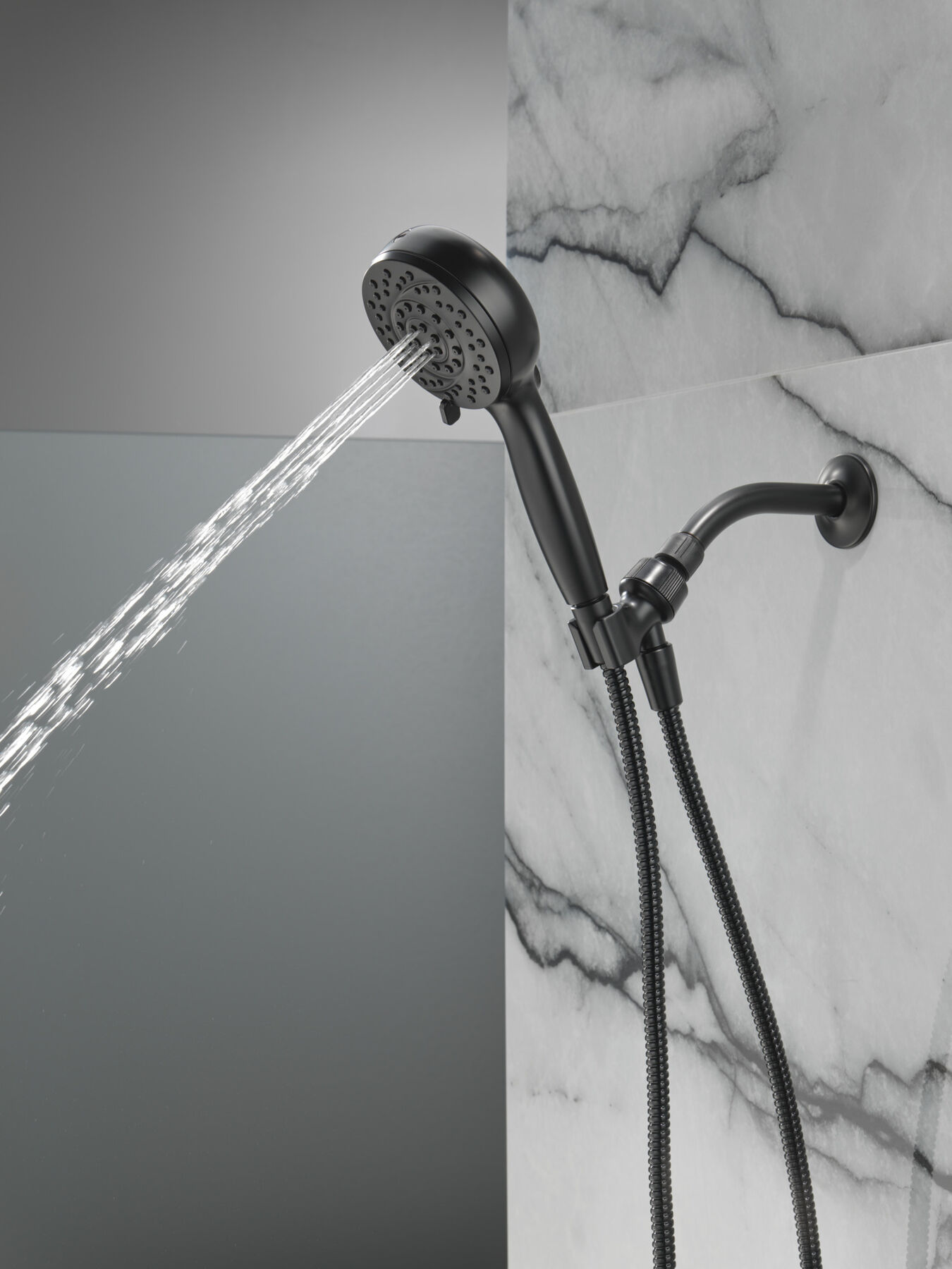 6-Setting Hand Shower with Cleaning Spray