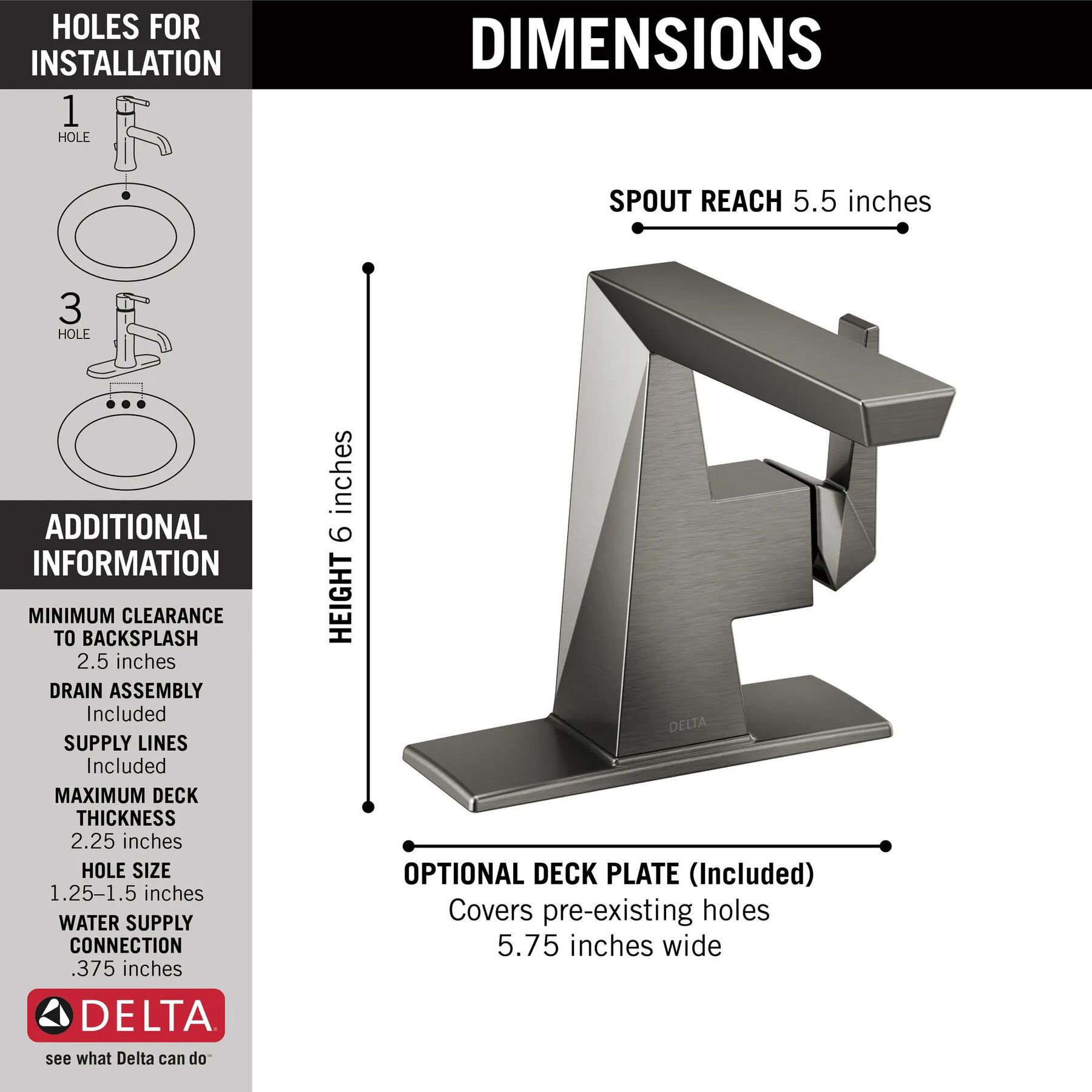Single Handle Bathroom Faucet