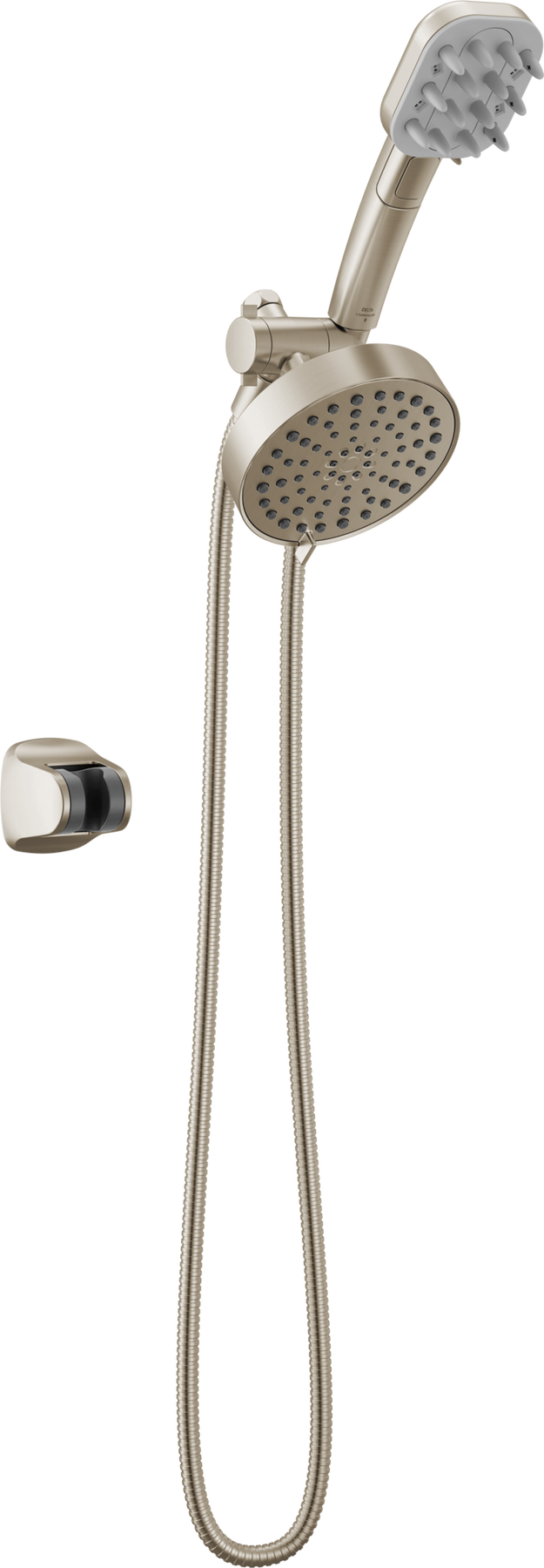Detangling Hand Shower with 4-Setting Showerhead Bundle
