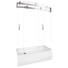 60" x 30" Curved Bathtub Shower Door