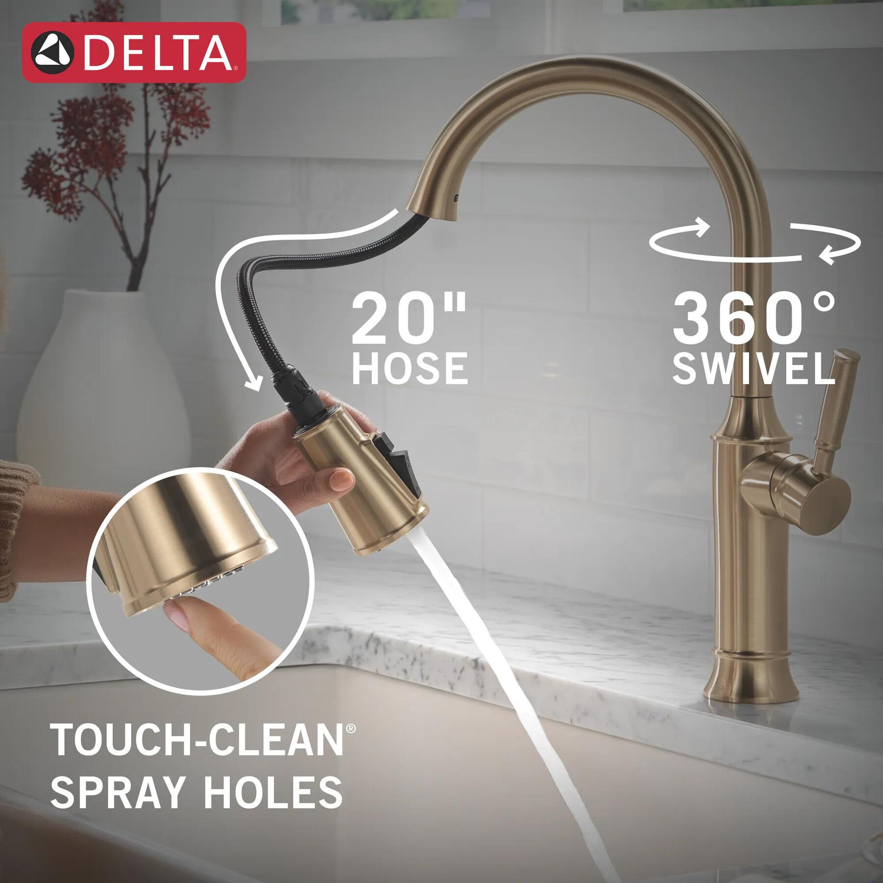 Pull-Down Kitchen w/ProClean Spray (Recertified)