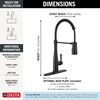 Single-Handle Pull-Down Spring Kitchen Faucet (Recertified)
