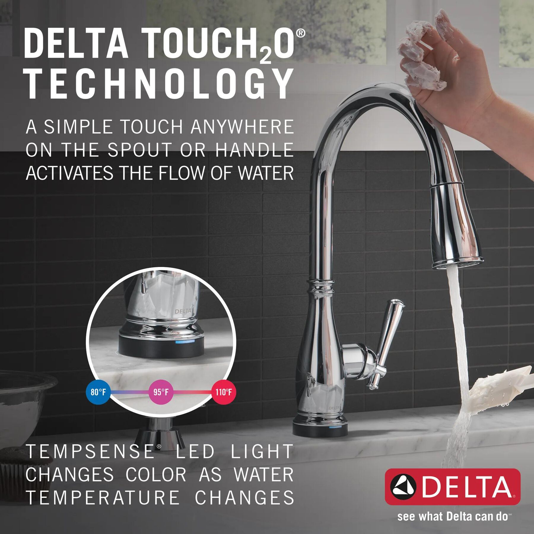 Single Handle Pull-Down Kitchen Faucet with Touch2O&reg; and ShieldSpray&reg; Technologies