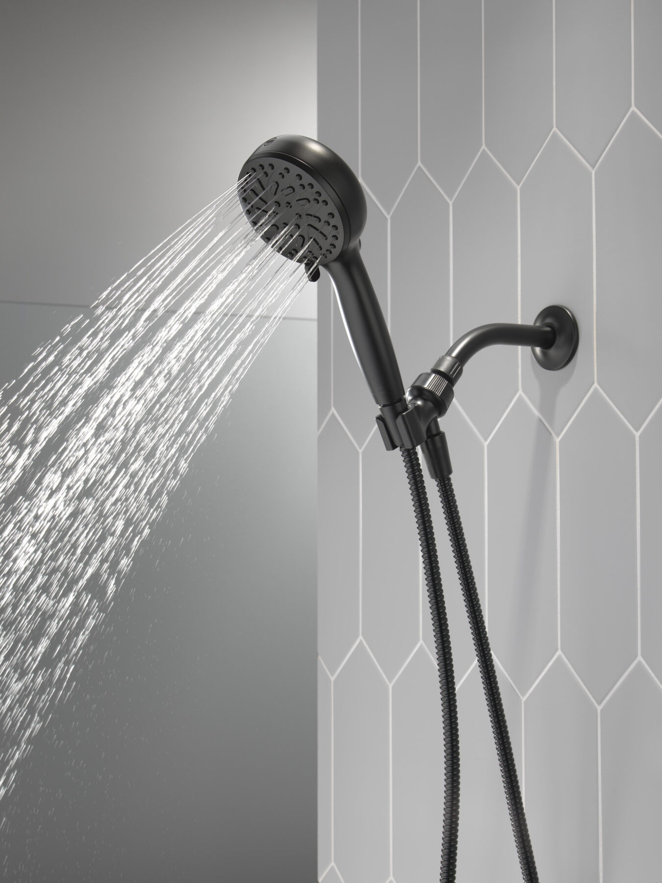 6-Setting Hand Shower with Cleaning Spray