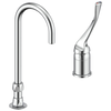 Single Control Mixing Faucet with Gooseneck Spout - Less Pop-Up