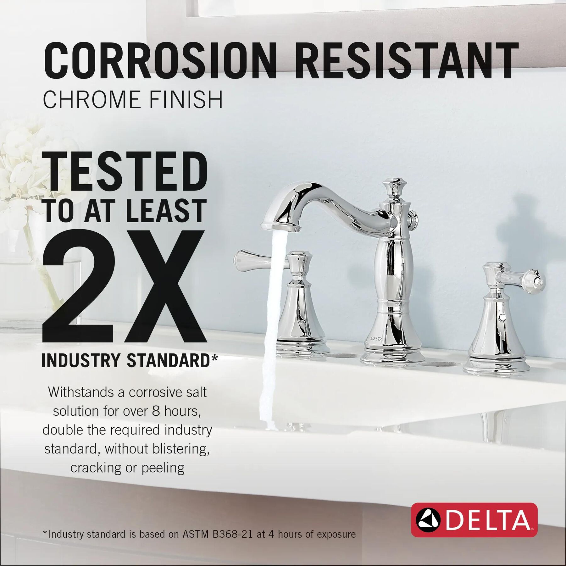 Two Handle Widespread Bathroom Faucet