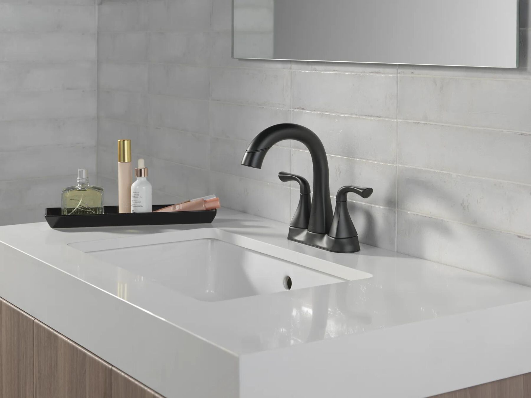 Two Handle Centerset Pull-Down Bathroom Faucet (Recertified)