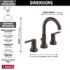 Two Handle Widespread Bathroom Faucet (Recertified)