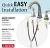 Two Handle Widespread Pulldown Bathroom Faucet (Recertified)
