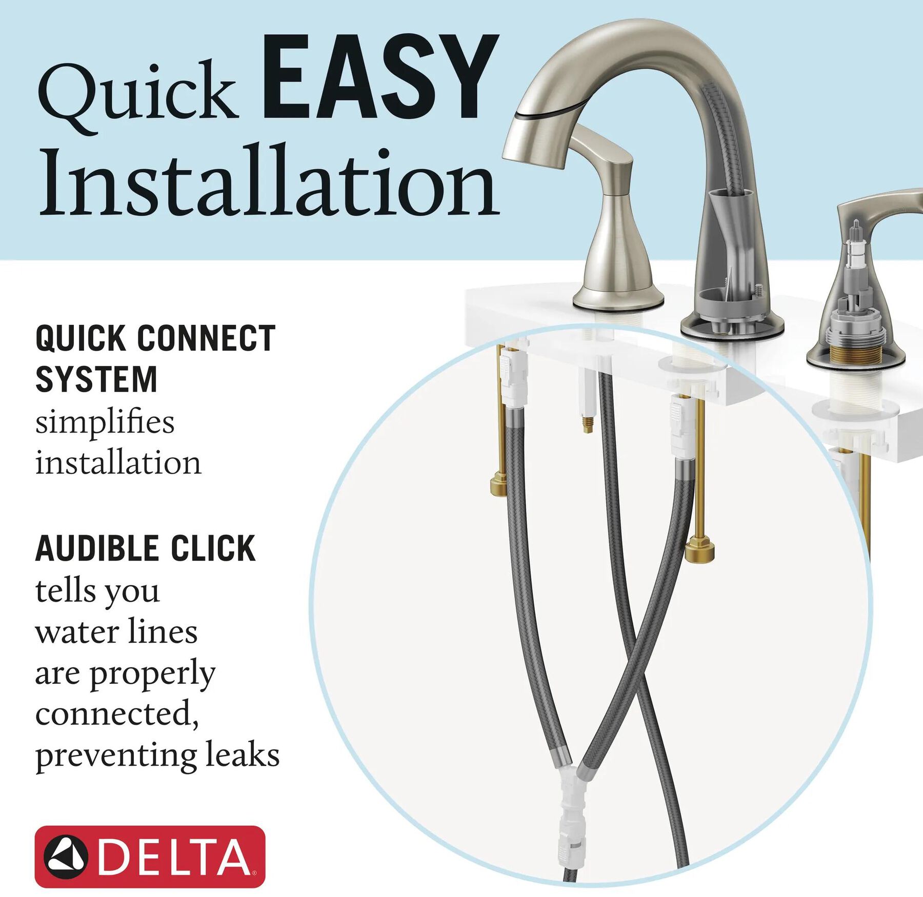 Two Handle Widespread Pulldown Bathroom Faucet (Recertified)