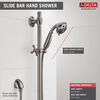 H<sub>2</sub>Okinetic&reg; 3-Setting Slide Bar Hand Shower