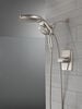 HydroRain&reg; H<sub>2</sub>Okinetic&reg; 5-Setting Two-in-One Shower Head