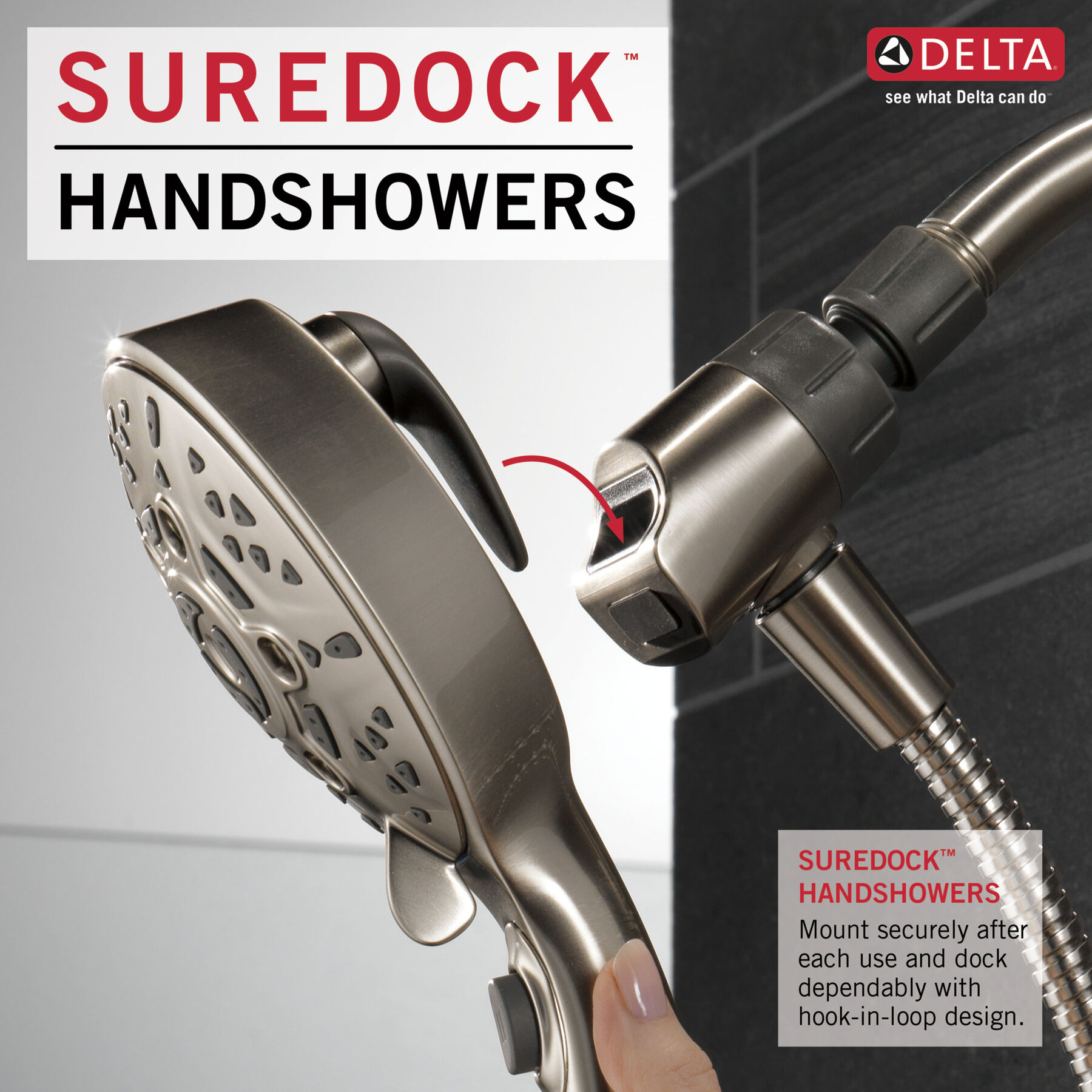 SureDock&reg; 7-Setting Hand Shower (Recertified)