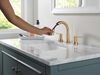 Two Handle Widespread Pull Down Bathroom Faucet