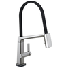 Single Handle Exposed Hose Kitchen Faucet with Touch2O Technology