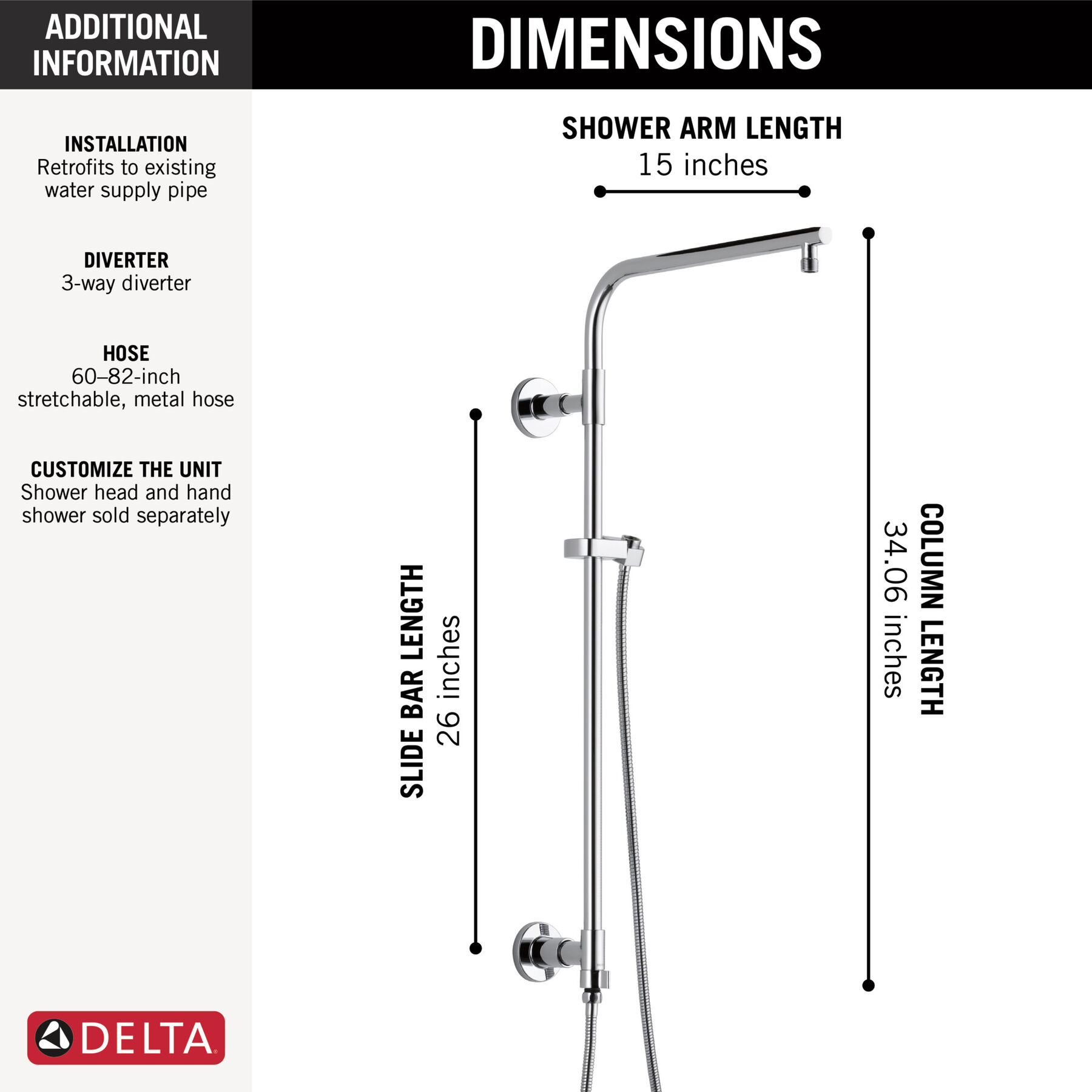 Emerge&reg; 26" Round Shower Column (Recertified)