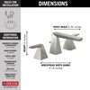 Two Handle Widespread Bathroom Faucet