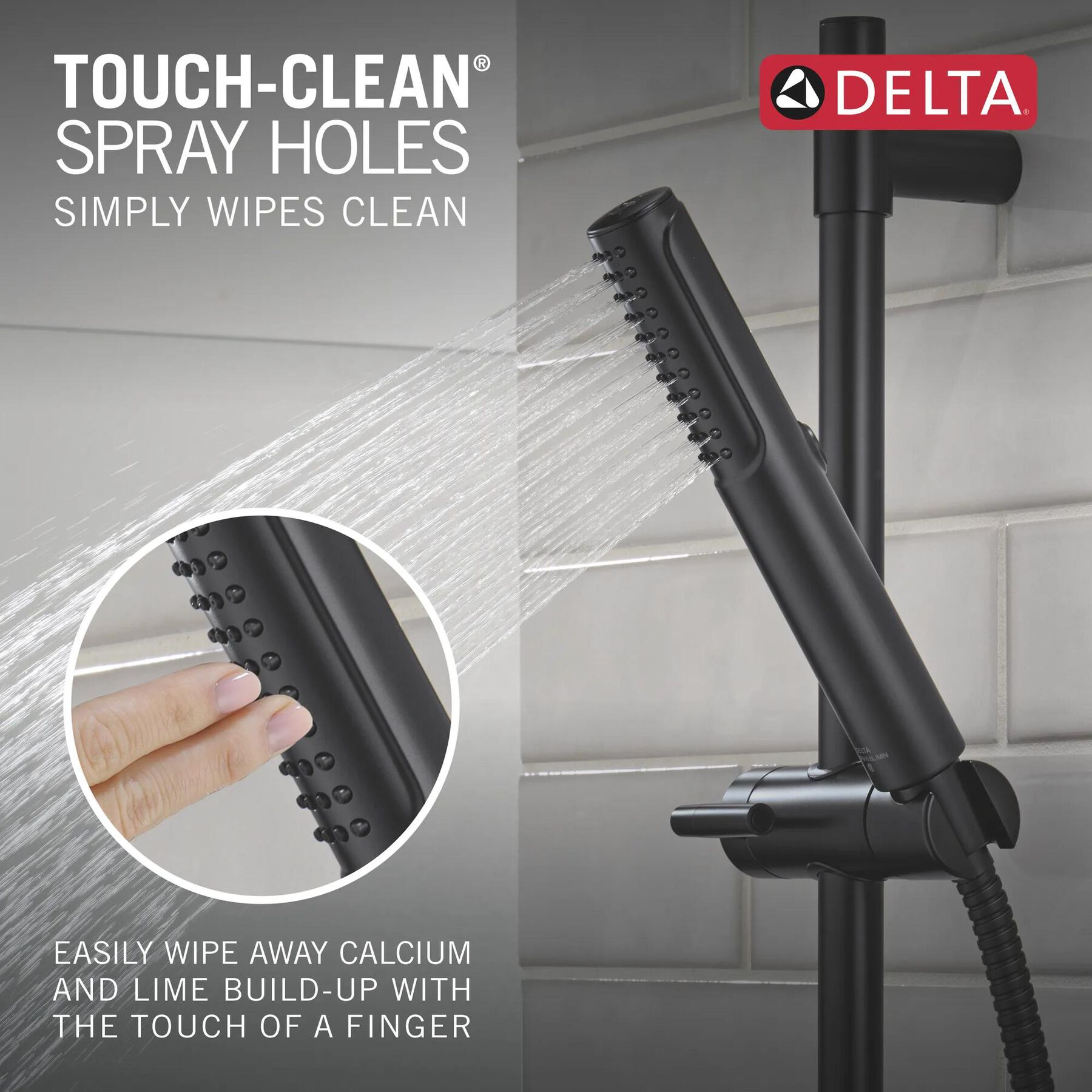 2-Setting Hand Shower with ProClean&trade; Spray &ndash; Slide Bar Mount