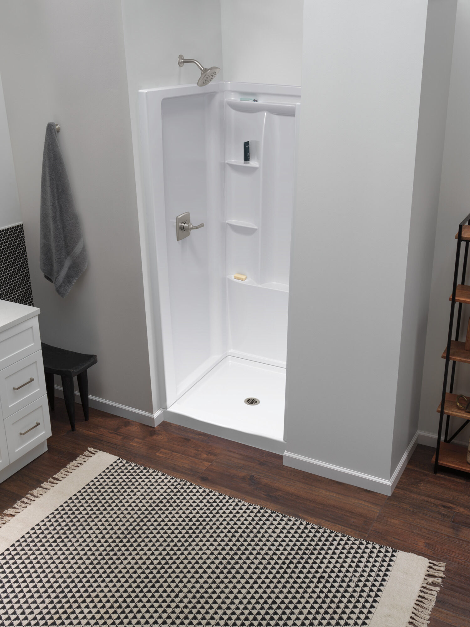 ProCrylic 36 in. x 36 in. Shower Wall in High Gloss White B12207