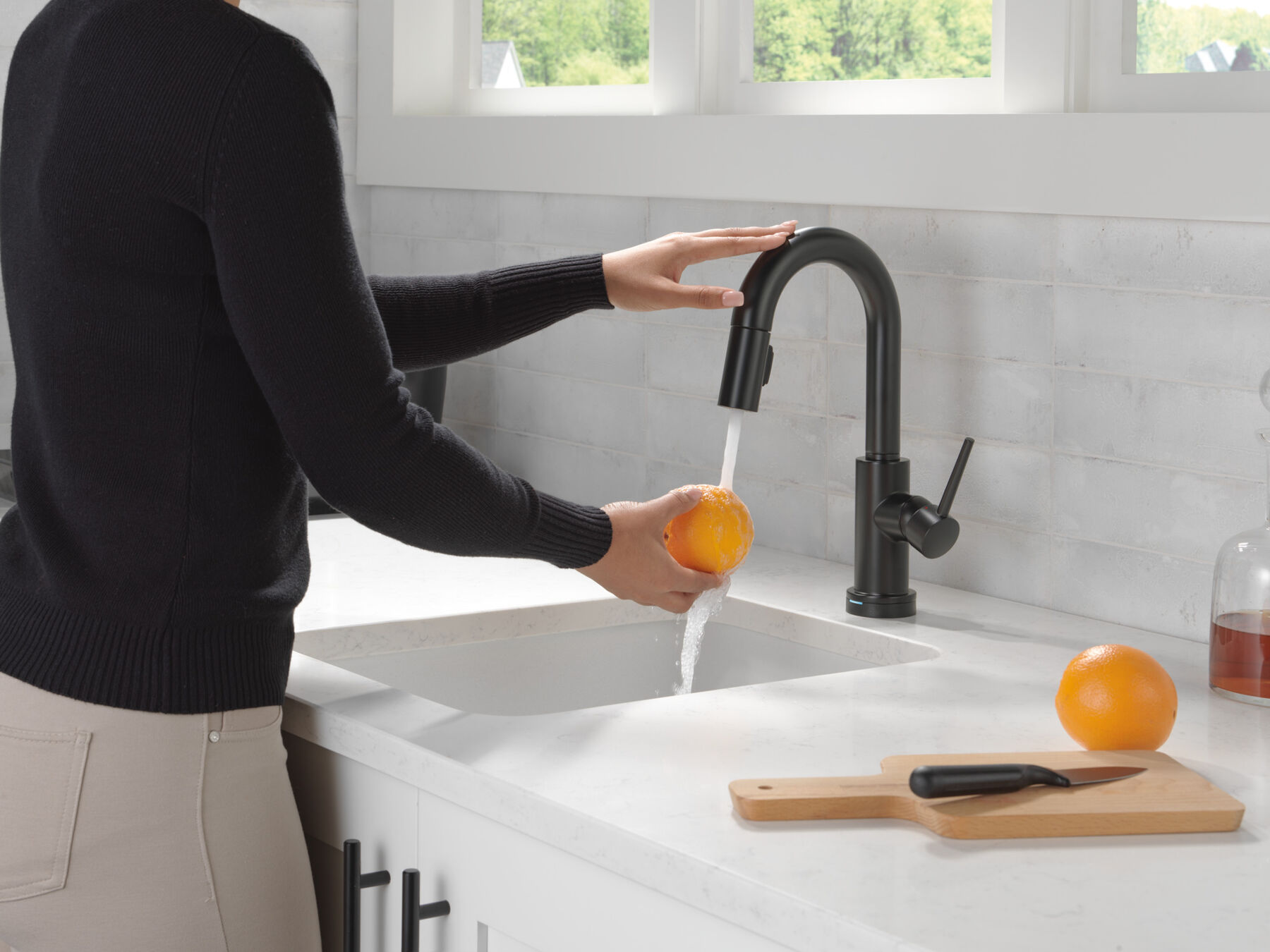 Single Handle Pull-Down Bar / Prep Faucet with Touch<sub>2</sub>O&reg; Technology