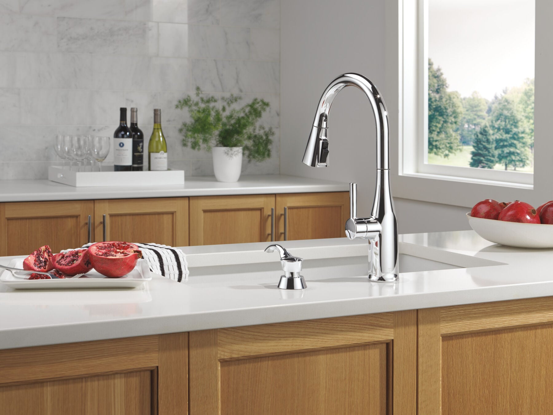 Pull-Down Kitchen 1 Handle with Soap Dispenser Bundle