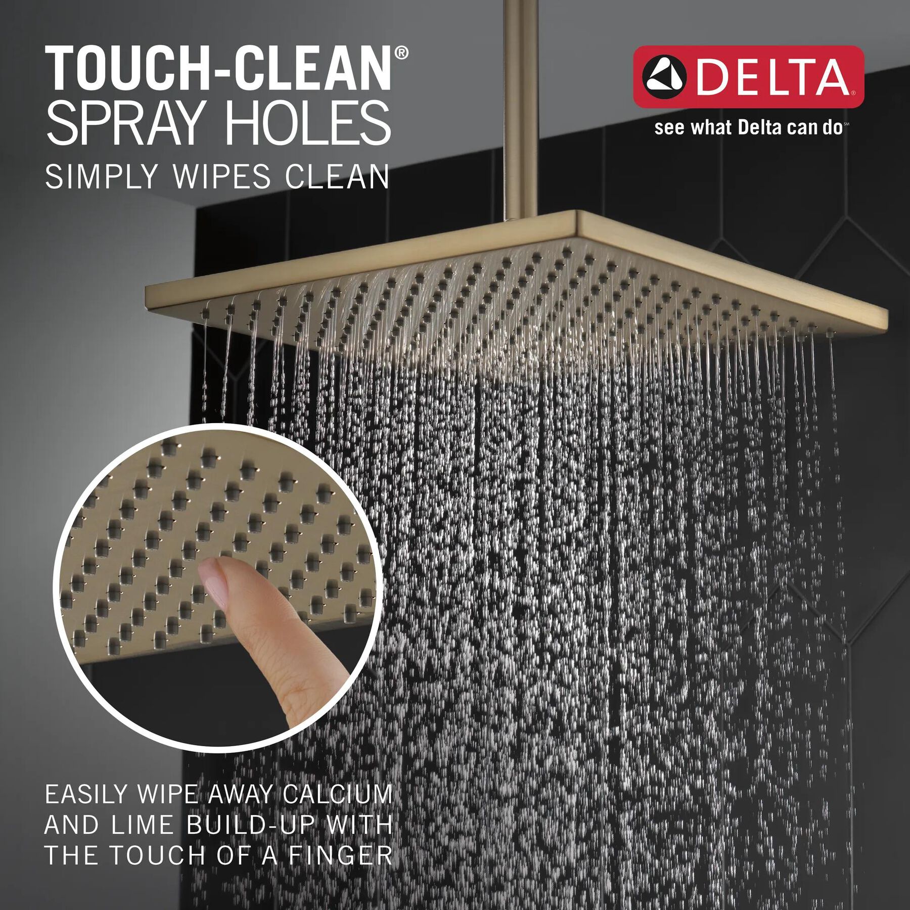 Single-Setting Metal Raincan Shower Head