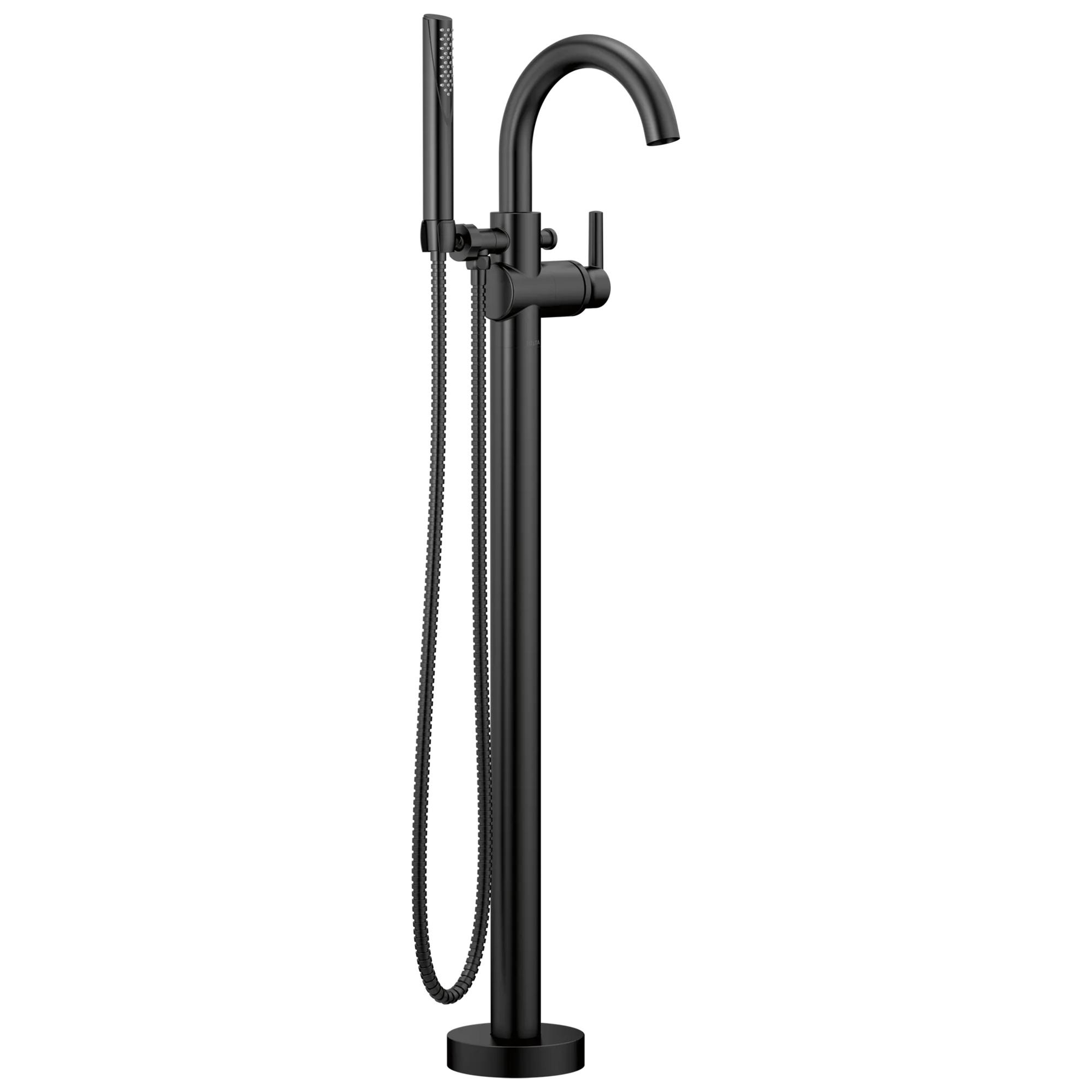 Single Handle Floor Mount Tub Filler Trim with Hand Shower (Recertified)