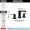 Two Handle Widespread Bathroom Faucet