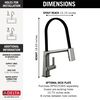 Single Handle Exposed Hose Kitchen Faucet