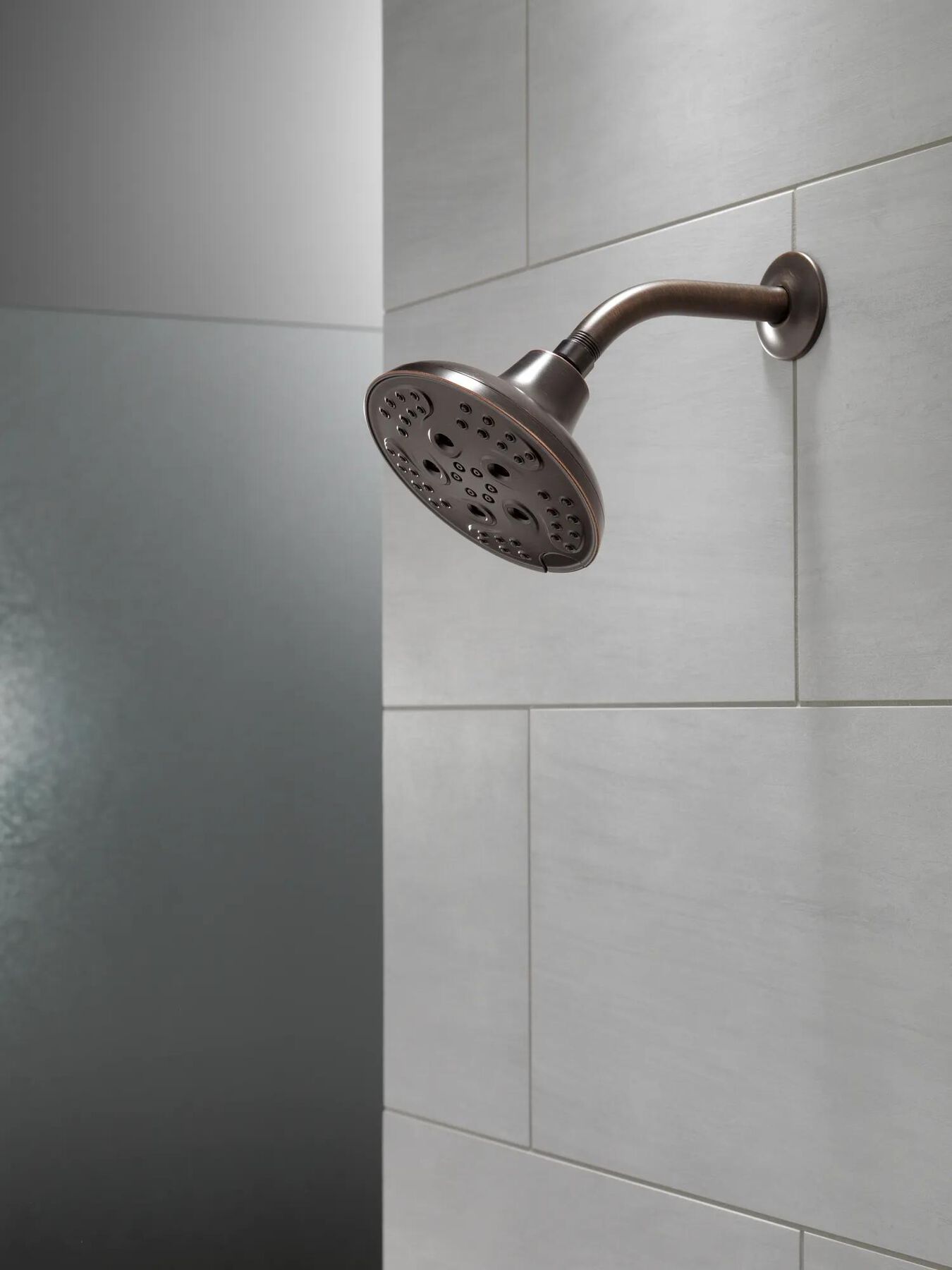 H<sub>2</sub>Okinetic&reg; 5-Setting Transitional Raincan Shower Head
