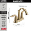 Two Handle Centerset Bathroom Faucet (Recertified)