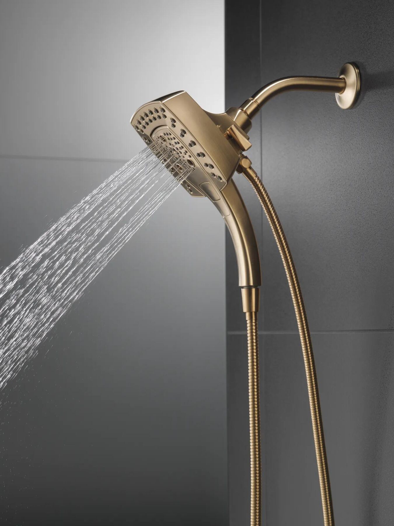 H<sub>2</sub>Okinetic&reg; In2ition&reg; 5-Setting Two-in-One Shower