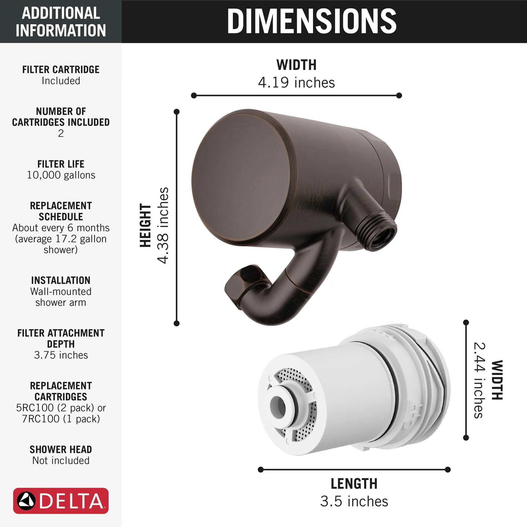 Premium Shower Filter with Extra Filter Bundle
