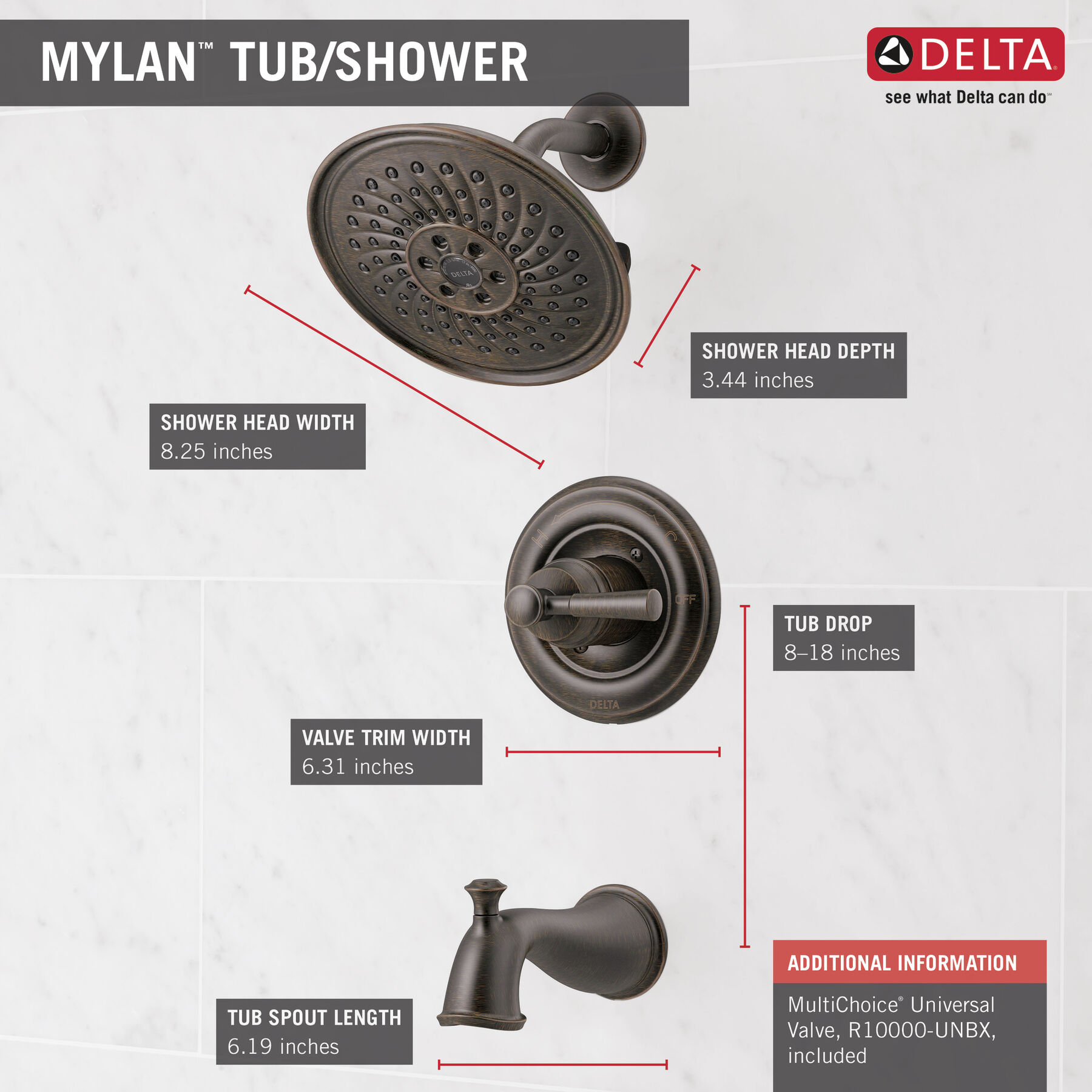 Monitor&reg; 14 Series Tub & Shower Trim